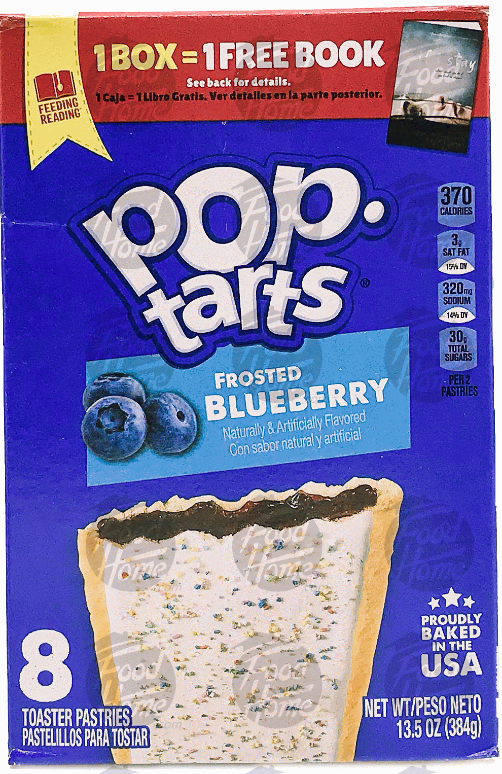 Pop tarts  frosted blueberry toaster pastries, 8 pastries, box Full-Size Picture